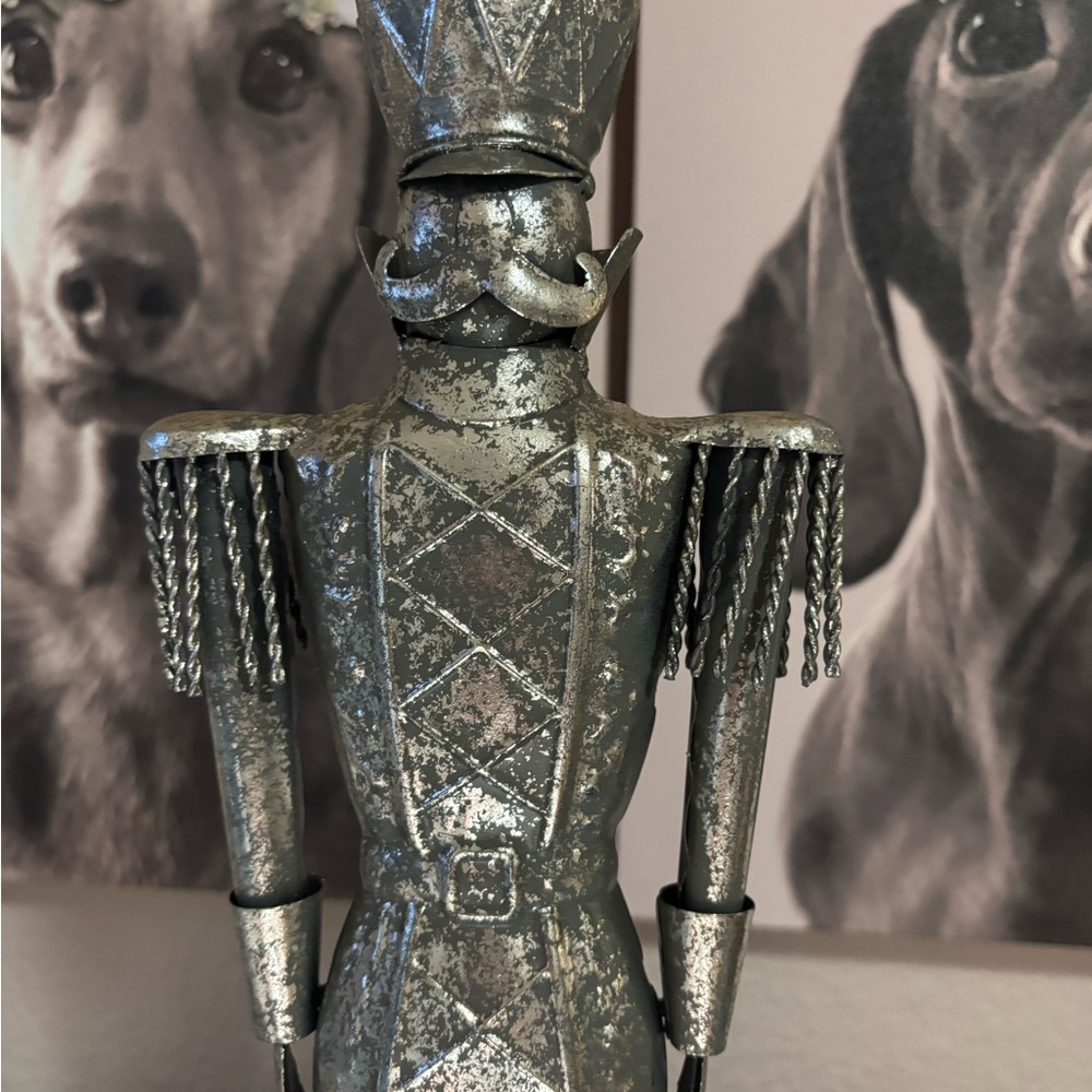 Metallic Soldier Sculpture - Picture 2 of 7